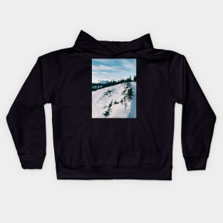 Clear Cold Winter Day Around Rondane National Park in Norway Kids Hoodie